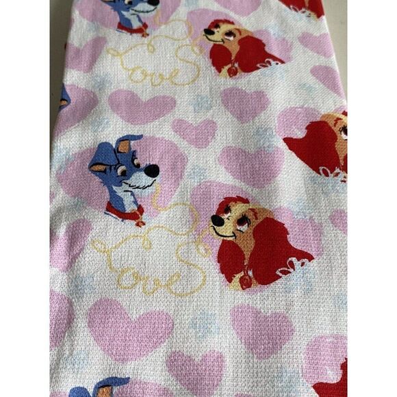 2 Pack Disney Lady And The Tramp Kitchen Towels Hearts Valentines Day NEW - Picture 11 of 13
